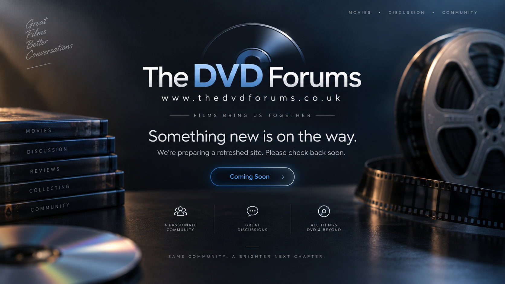 The DVD Forums - Something new is on the way